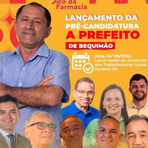Leia mais sobre o artigo POLITICA: Dico da Farmácia lançará sua pré – candidatura a Prefeito de Bequimão.