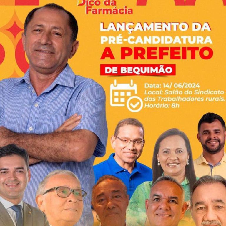Você está visualizando atualmente POLITICA: Dico da Farmácia lançará sua pré – candidatura a Prefeito de Bequimão.