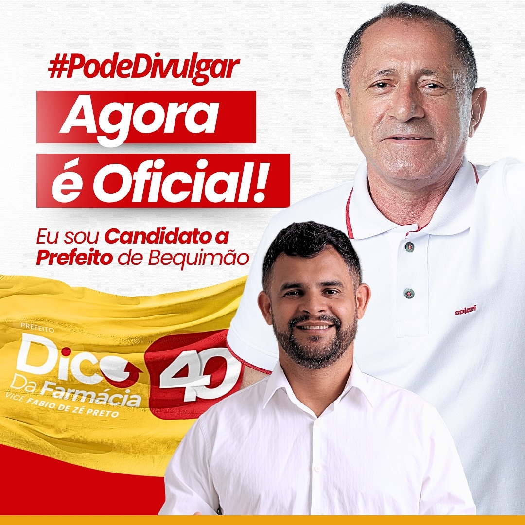 Você está visualizando atualmente É OFICIAL: Dico da Farmácia decola sua campanha na cidade de Bequimão.