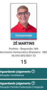 Leia mais sobre o artigo BEQUIMÃO: Candidatura de Zé Martins pode ser indeferida a qualquer momento, quem assumirá seu lugar?